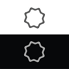 Circle vector logo template design . Circle icon silhouette illustration