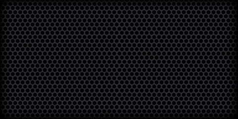 Abstract dark gray circle mesh pattern background texture vector illustration.