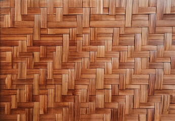 A Macro Shot of Bamboo Weaving