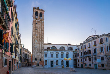 Campo S. Silvestro Square view in Venice