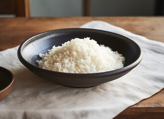 A Closed-Up Shot of A Plate of Rice
