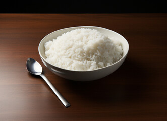 A Closed-Up Shot of A Plate of Rice