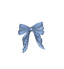 Blue Christmas bow-knot for decoration wreathes, gifts and another arrangements