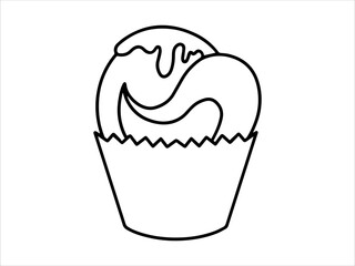 Hand drawn Dessert Cake Illustration
