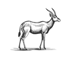Antelope icon. Vector illustration design