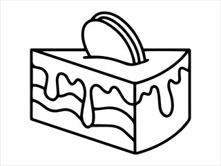 Hand drawn Food Cake Illustration