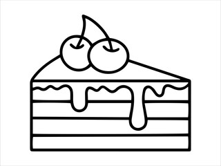 Hand drawn Delicious Cake Illustration