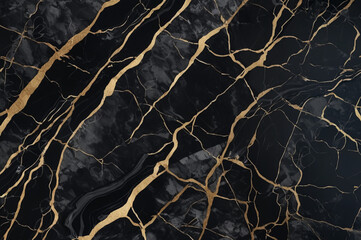 Gold and Black marble texture