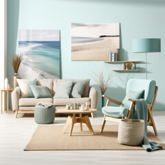 Living room decor with simple furniture