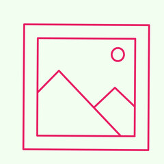 Gallery simple icon vector illustration