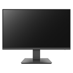 Realistic computer monitor, screen isolated on white background. Vector illustration