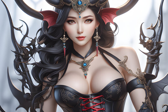 A beautiful succubus woman.
Generative AI
