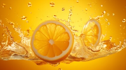 レモンと水の背景