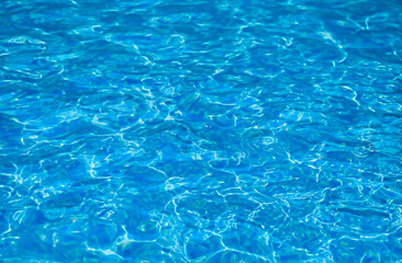 Obraz premium Blue water surface background