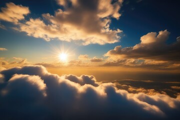 clouds and sun rays