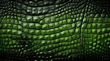 Foto op Canvas The texture of crocodile, alligator or lizard skin. © Vadim