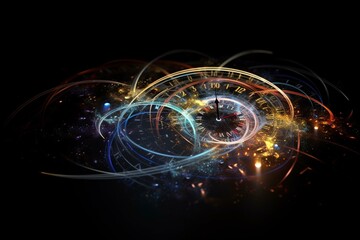 conceptualize: time and quantum physics. Generative AI