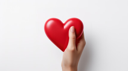 Fototapeta premium Hand making korean heart sign, Elements for love and relationship design. Generative Ai