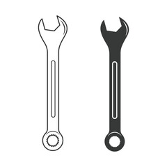 Spanner Silhouette Vector, Spanner Vector, Hardware Vector,  Automation Technology, Mechanical Systems, Spanner illustration, Mechanic silhouette, Mechanic Tools, Worker elements, Labor equipment