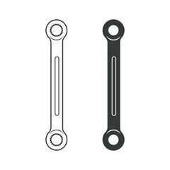 Spanner Silhouette Vector, Spanner Vector, Hardware Vector,  Automation Technology, Mechanical Systems, Spanner illustration, Mechanic silhouette, Mechanic Tools, Worker elements, Labor equipment