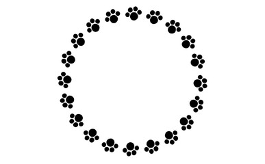 猫の肉球フレーム　①