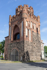 Medieval Tangermünde Gate in Stendal, Saxony-Anhalt, Germany