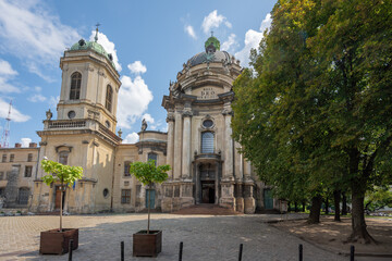 Fototapeta na wymiar Dominican Church (Greek Catholic Church of the Holy Eucharist) - Lviv, Ukraine