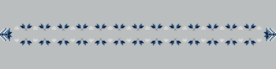 slavic seamless pattern border 