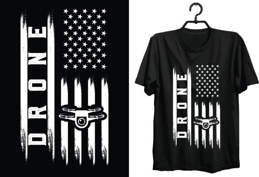 Drone Flying T-shirt Design. Funny Gift Item Drone Flying T-shirt Design For All People And Drone Lovers.