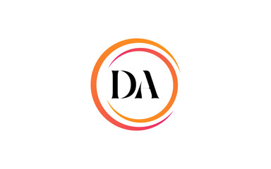 craetive  latter logo design initial da 