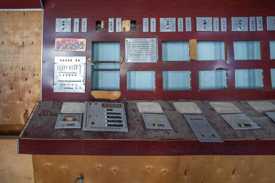 Panel Equipments at Training Center of Duga Radar - Chernobyl Exclusion Zone, Ukraine