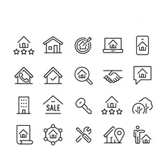 Real Estate Icons vector design 