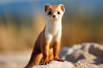 Wilderness Cutie: Long-Tailed Weasel in its Natural Habitat