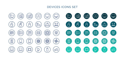 Devices icons collection