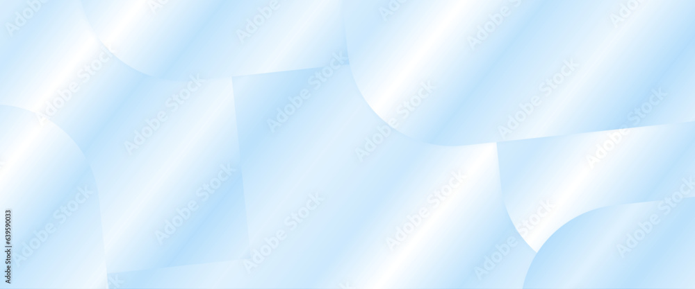 Poster abstract blue geometric soft light color gradient background with circle element. vector design grap