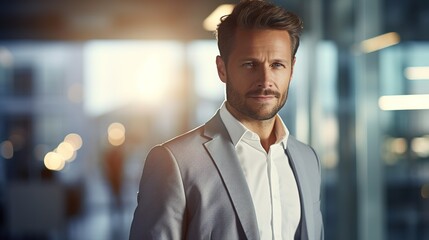 Obraz premium portrait of a businessman looking at camera