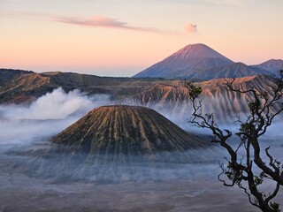 mountain at sunset