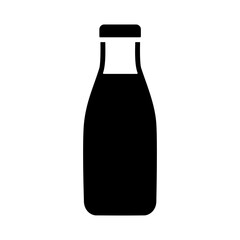 Milk Bottle icon vector. Dairy product sign