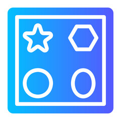puzzle gradient icon