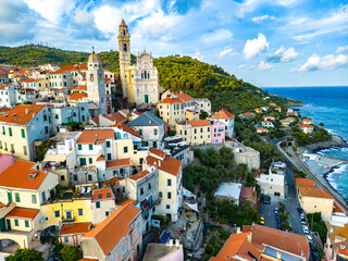 The village of Cervo on the Italian Riviera, Liguria, Italy