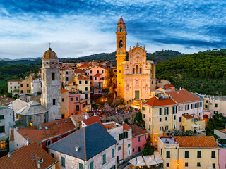 The village of Cervo on the Italian Riviera, Liguria, Italy