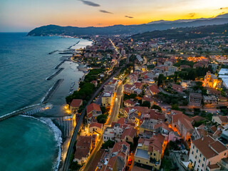 Fototapeta premium The village of Cervo on the Italian Riviera, Liguria, Italy