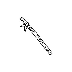 wooden stick vector illustration concept