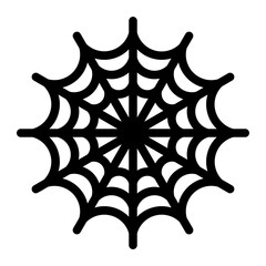 spiderweb glyph icon