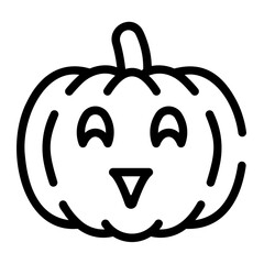 pumpkin line icon