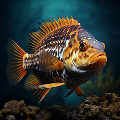 Fototapeta premium cichlid fish 