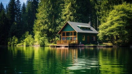 house on the river. Generative AI