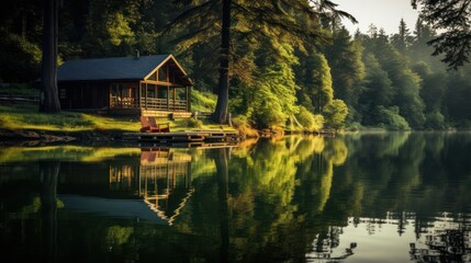 house on the river. Generative AI