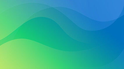 abstract modern wave green background