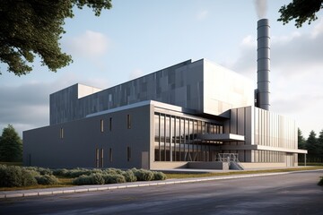 Obraz premium Modern waste management facility